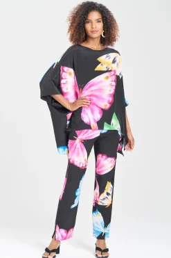 Natori Tops, Shirts & Tunics-Kyoko Butterfly Silk Top