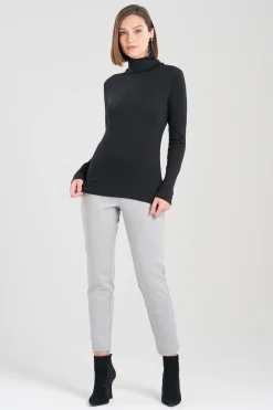 Natori Plus Sizes|Tops, Shirts & Tunics-Layering Jersey Turtleneck Top