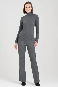 Natori Plus Sizes|Tops, Shirts & Tunics-Layering Jersey Turtleneck Top