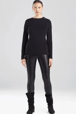 Natori Pajama Tops|Essentials-Layering Long Sleeve Top