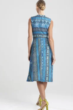 Natori Dresses-Le Souk Jacquard Fit And Flare Dress