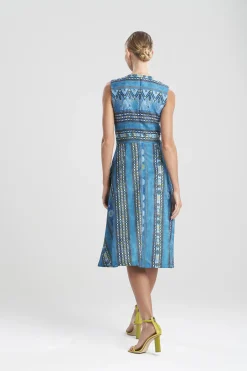 Natori Dresses-Le Souk Jacquard Fit And Flare Dress