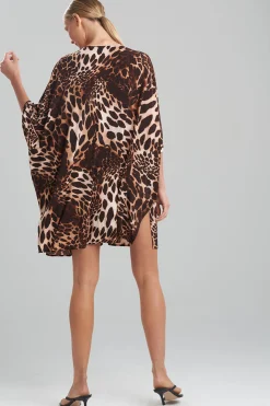 Natori Honeymoon-Leopard Jersey Cover-Up