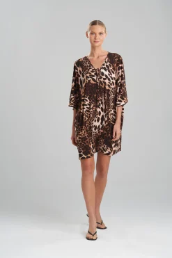 Natori Honeymoon-Leopard Jersey Cover-Up