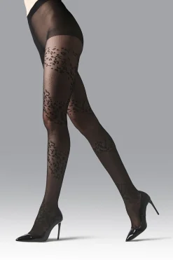 Natori Tights-Leopard Mix Sheer Tights