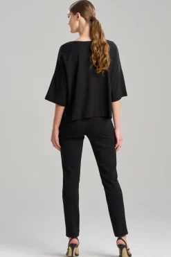 Natori Tops, Shirts & Tunics-Light Weight Ponte Embroidered Top