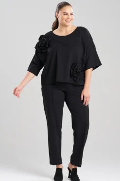 Natori Tops, Shirts & Tunics-Light Weight Ponte Embroidered Top