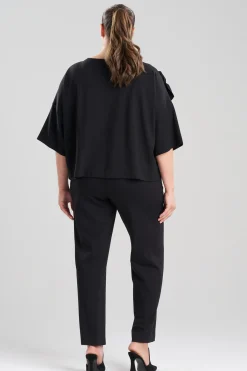 Natori Tops, Shirts & Tunics-Light Weight Ponte Embroidered Top