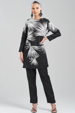Natori Tops, Shirts & Tunics-Linen Embroidered Top