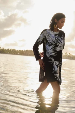 Natori Tops, Shirts & Tunics-Linen Embroidered Top