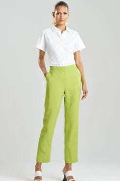 Natori Plus Sizes|Pants, Skirts & Shorts-Linen Slim Pants
