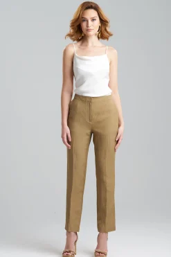 Natori Plus Sizes|Pants, Skirts & Shorts-Linen Slim Pants