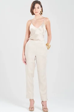 Natori Pants, Skirts & Shorts-Linen Straight Leg Pants