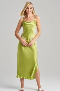 Natori Gowns-Lolita Lace Silk Gown
