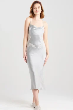 Natori Gowns-Lolita Lace Silk Gown
