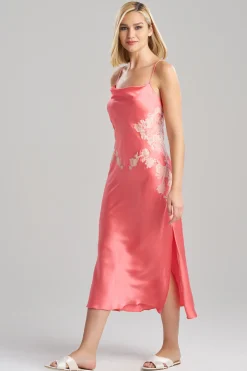 Natori Gowns-Lolita Lace Silk Gown
