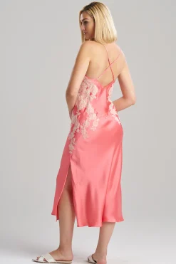 Natori Gowns-Lolita Lace Silk Gown