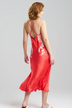 Natori Gowns-Lolita Lace Silk Gown