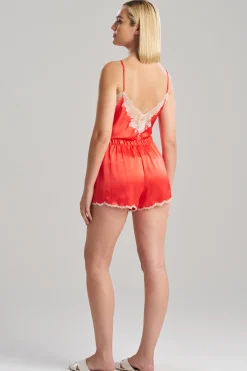 Natori Pajama Bottoms-Lolita Lace Silk Shorts