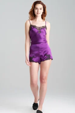 Natori Pajama Bottoms-Lolita Lace Silk Shorts