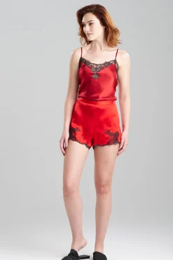 Natori Pajama Bottoms-Lolita Lace Silk Shorts
