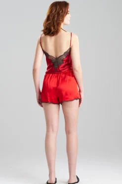 Natori Pajama Bottoms-Lolita Lace Silk Shorts