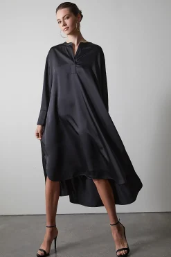 Natori Dresses|Essentials-Luxe Charmeuse Oversized Shirtdress