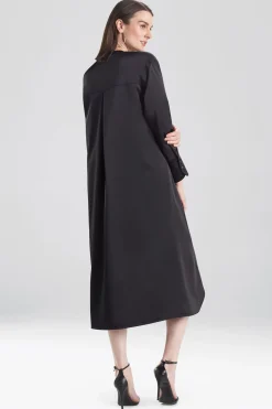 Natori Dresses|Essentials-Luxe Charmeuse Oversized Shirtdress