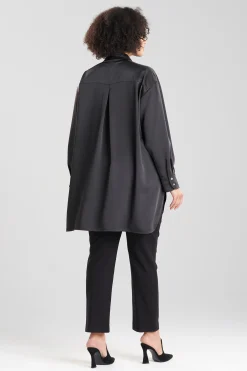 Natori Essentials|Tops, Shirts & Tunics-Luxe Charmeuse Shirt