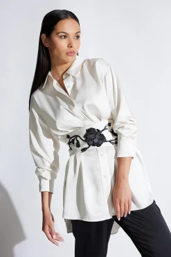 Natori Essentials|Tops, Shirts & Tunics-Luxe Charmeuse Shirt