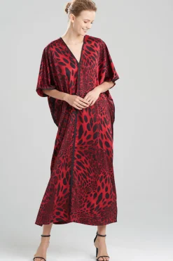 Natori Caftans|Plus Sizes-Luxe Leopard Caftan