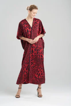 Natori Caftans|Plus Sizes-Luxe Leopard Caftan
