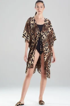 Natori Honeymoon|Caftan Dresses-Luxe Leopard Cotton Gauze Cover-Up