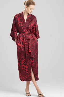 Natori Robes & Kimonos|Bridesmaid Pajamas & Robes-Luxe Leopard Robe