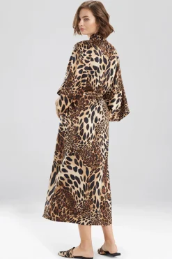 Natori Robes & Kimonos|Bridesmaid Pajamas & Robes-Luxe Leopard Robe