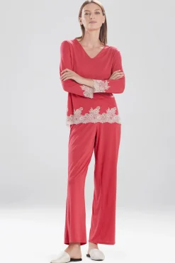 Natori Pajama Sets-Luxe Shangri-La TENCEL™ Long Sleeve PJ