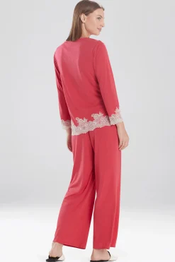 Natori Pajama Sets-Luxe Shangri-La TENCEL™ Long Sleeve PJ