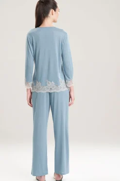 Natori Pajama Sets-Luxe Shangri-La TENCEL™ Long Sleeve PJ