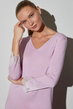 Natori Pajama Sets-Luxe Shangri-La TENCEL™ Long Sleeve PJ