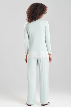 Natori Pajama Sets-Luxe Shangri-La TENCEL™ Long Sleeve PJ
