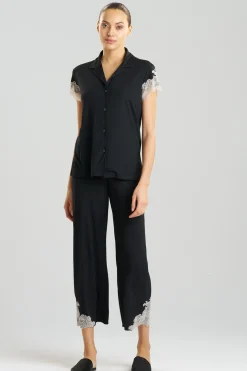 Natori Plus Sizes|Pajama Sets-Luxe Shangri-La TENCEL™ Notch PJ