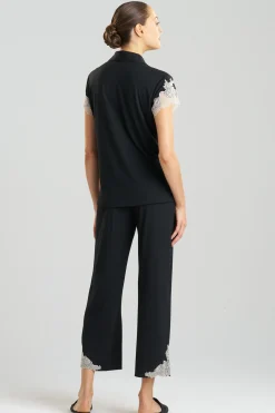 Natori Plus Sizes|Pajama Sets-Luxe Shangri-La TENCEL™ Notch PJ
