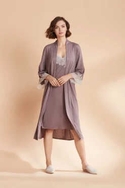 Natori Plus Sizes|Robes & Kimonos-Luxe Shangri-la TENCEL™ Robe