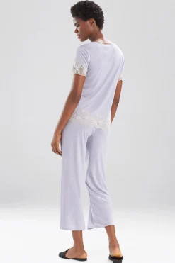 Natori Pajama Sets-Luxe Shangri-La TENCEL™ Short Sleeve PJ Basics