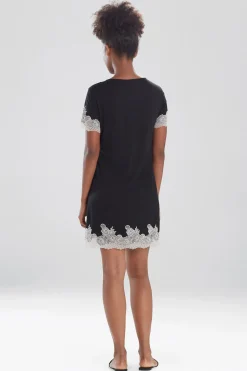 Natori Sleepshirts-Luxe Shangri-La TENCEL™ Short Sleeve Sleepshirt