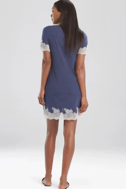 Natori Sleepshirts-Luxe Shangri-La TENCEL™ Short Sleeve Sleepshirt
