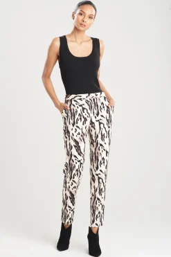 Natori Pants, Skirts & Shorts-Lynx Cotton Sateen Pants
