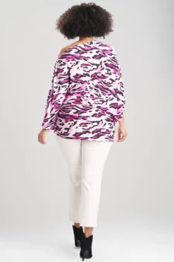 Natori Tops, Shirts & Tunics-Lynx TENCEL™ Jersey Asymmetrical Ruched Top