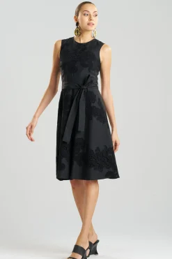 Natori Dresses-Madeira Cutwork Embroidered Fit & Flare Dress