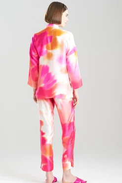 Natori Pajama Sets-Malaga Mandarin Silk PJ